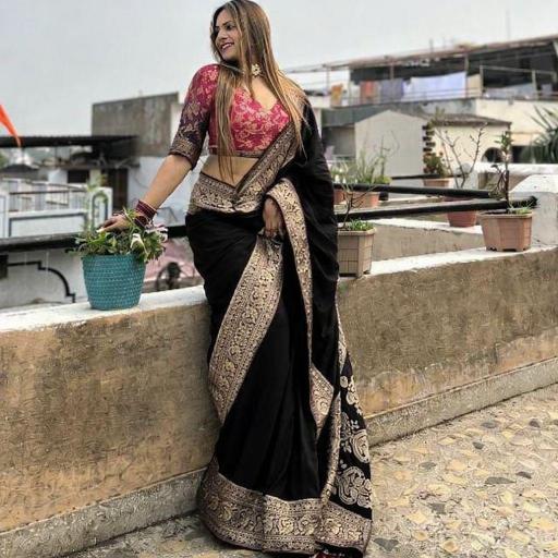 Akshara banarasi silk saree surat wholesale market